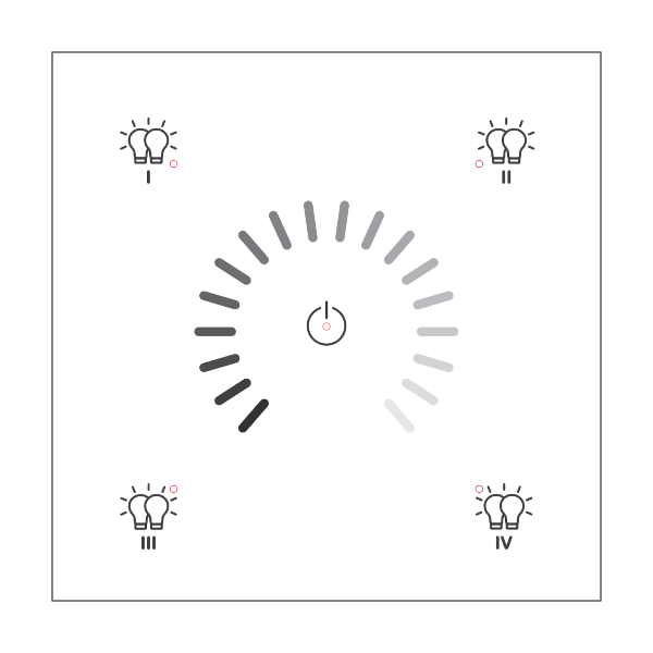 RNG-212W-401 DALI-2 Lighting Control Panel
