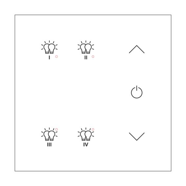 TCH-223W-001 DALI-2 Lighting Control Panel