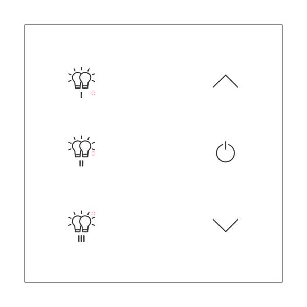 TCH-303W-001 DALI-2 Lighting Control Panel