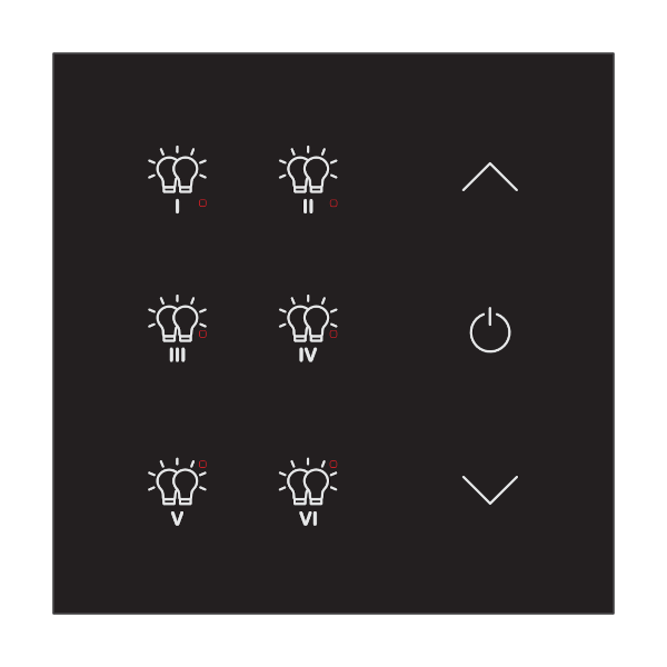 TCH-333B-001 DALI-2 Lighting Control Panel