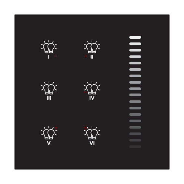 TCH-334B-001 DALI-2 Lighting Control Panel