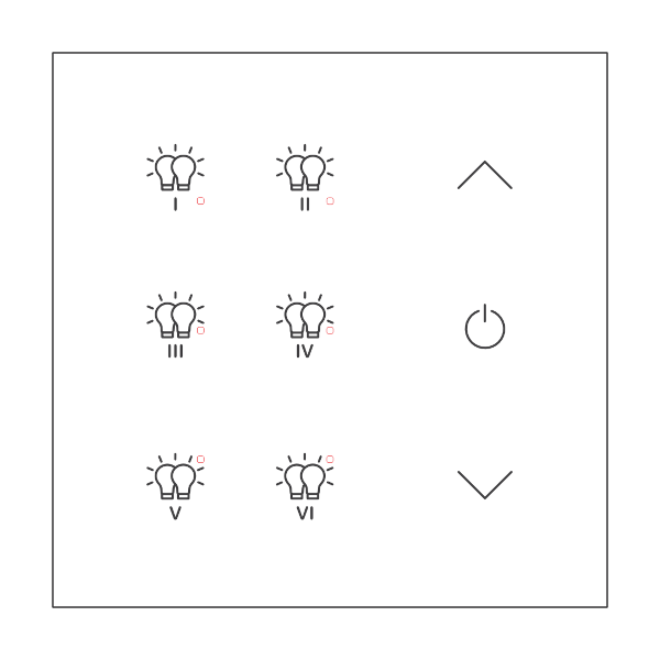 TCH-333W-001 DALI-2 Lighting Control Panel