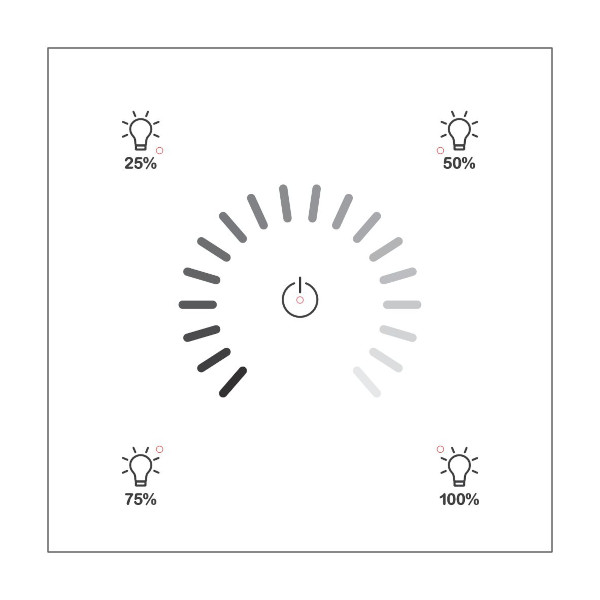 RNG-212W-01A DALI-2 Lighting Control Panel