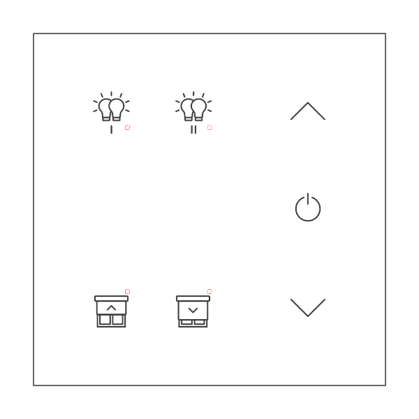 TCH-223W-081 DALI-2 Lighting Control Panel